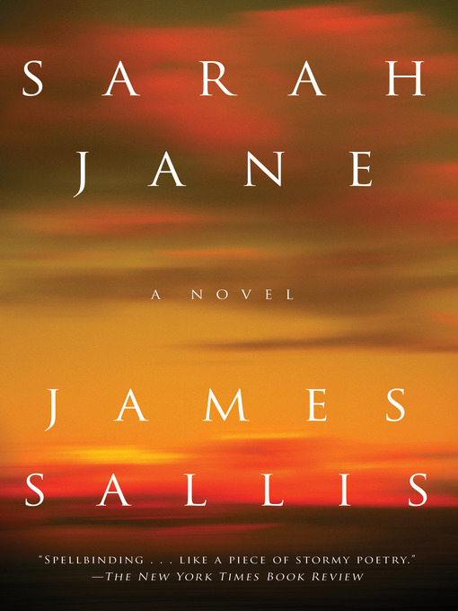 Title details for Sarah Jane by James Sallis - Wait list